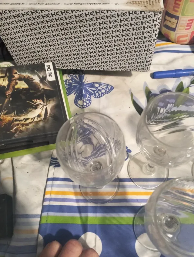 Set 6 Bicchieri Vetro