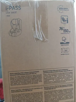 Seggiolino auto Kikka Boo i-PASS da 0/36kg nuovo