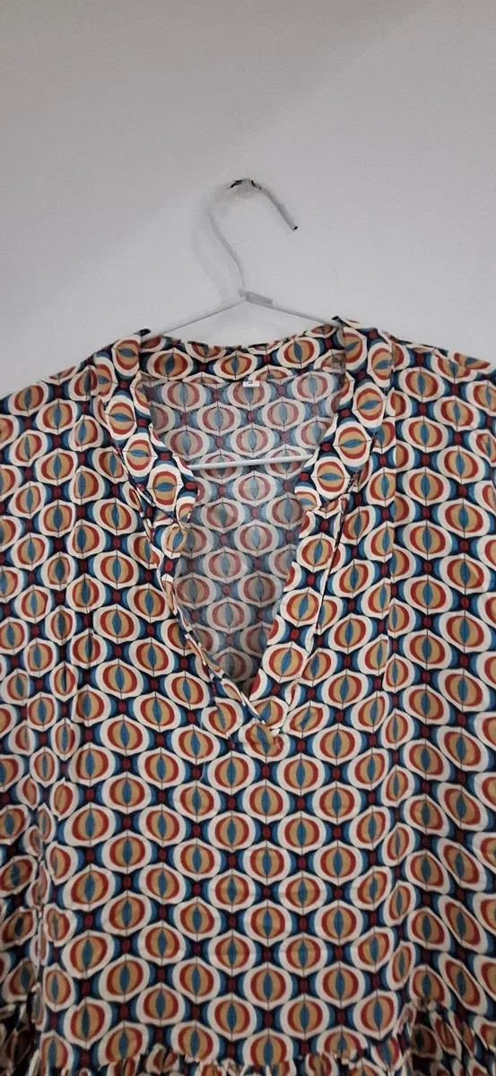 Vestido midi estampado