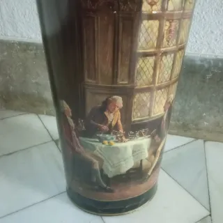 Paragüero de metal alto