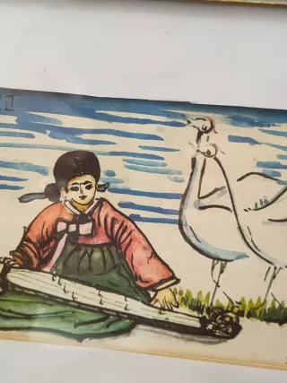 Quadro vintage Arte popolare coreana