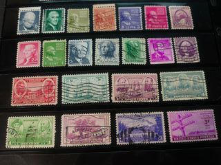 Stati Uniti - Lotto francobolli americani