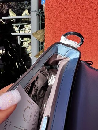 Borsa Michael Kors blu e bianca