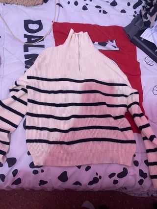 Jersey de rayas blanco y negro