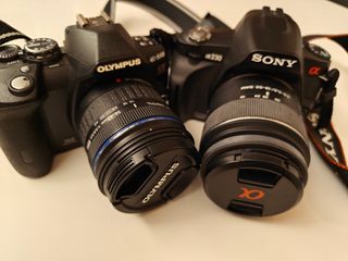 Lote di fotocamere Olympus e Sony