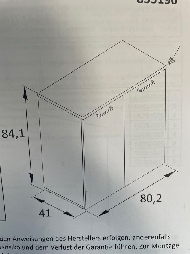 Mueble de oficina Möbelpartner gris