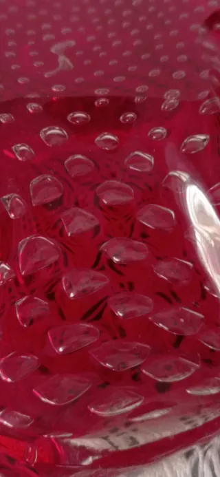 Centrotavola/Posacenere Vetro Murano Rosso