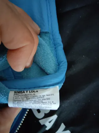 Bolso Piel Bimba y Lola Azul.Etiquetas