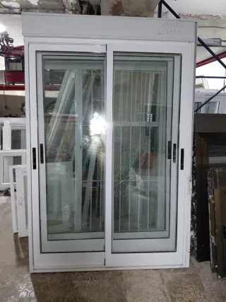 4 balconeras de aluminio blanco 150x230