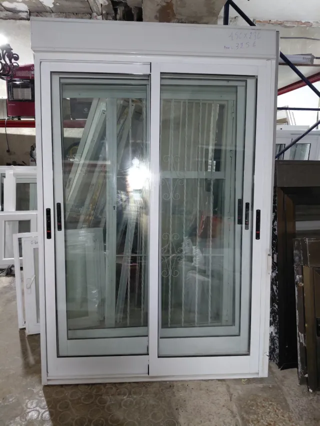 4 balconeras de aluminio blanco 150x230