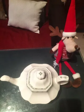 Tetera y 2 Platos Llanos Cartuja