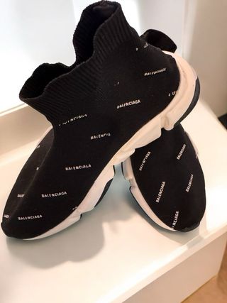 Balenciaga Speed Sneakers Beige/Nero