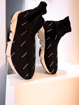 Balenciaga Speed Sneakers Beige/Nero