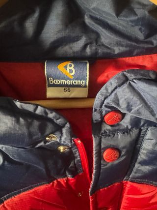Plumifero Boomerang Hombre Azul/Rojo