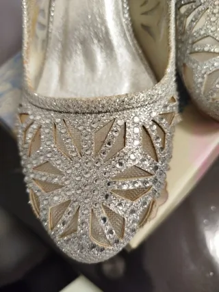 Zapatos de fiesta plateados