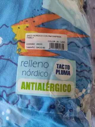 Saco nórdico Bart Simpson Cama 90