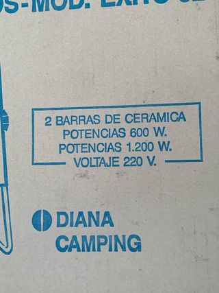Estufa de 2 resistencias CERAMICA nueva