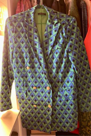 Americana cruzada geométrica.