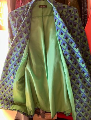 Americana cruzada geométrica.