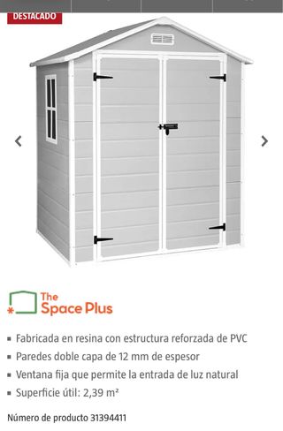 Caseta Jardín Space Plus One 2.6 (en Viladecans)