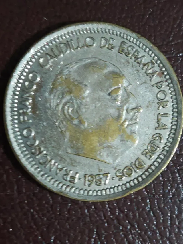 Moneda Franco 1957 Spagna Caudillo