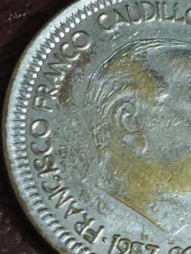 Moneda Franco 1957 Spagna Caudillo