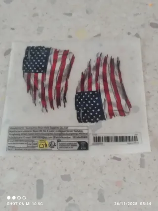 Coppia adesivi bandiera americana