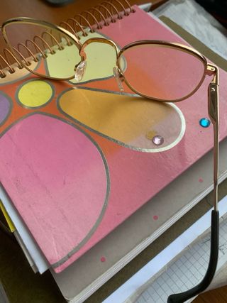 Gafas niño montura dorada