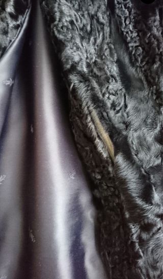 Abrigo Astracán Vintage Negro