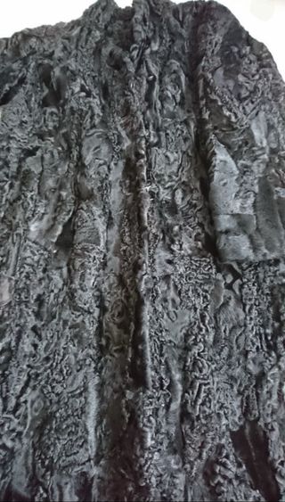 Abrigo Astracán Vintage Negro