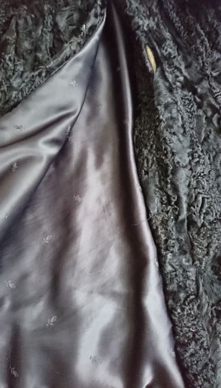 Abrigo Astracán Vintage Negro