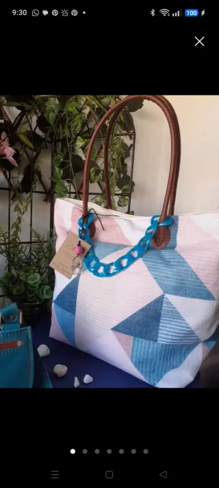 Bolso Tote Mujer Geométrico