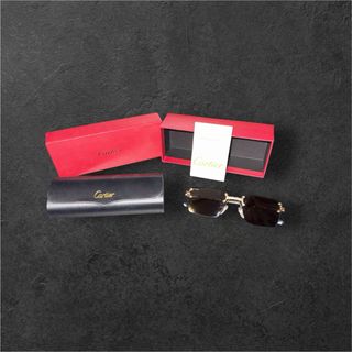 Occhiali Cartier Nero/Oro + Scatola