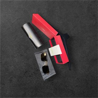 Occhiali Cartier Nero/Oro + Scatola