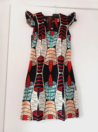 Abito in tessuto Wax