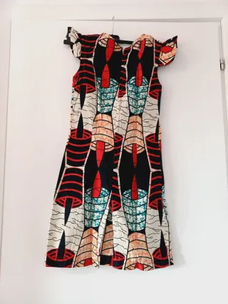 Abito in tessuto Wax