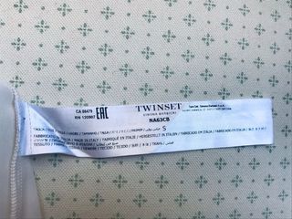 Abito Twin Set bianco con balza