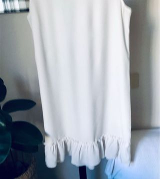 Abito Twin Set bianco con balza