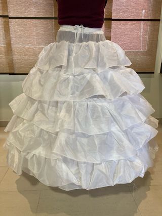 Cancán fallera blanco
