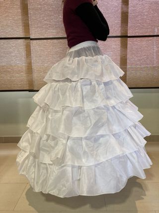 Cancán fallera blanco