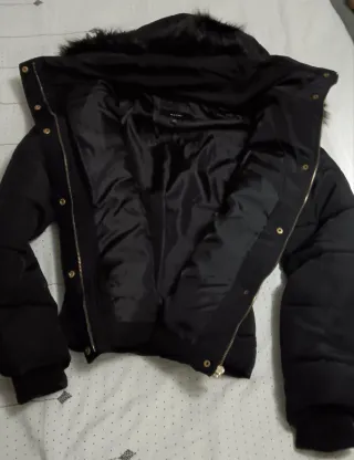 Cazadora negra talla S