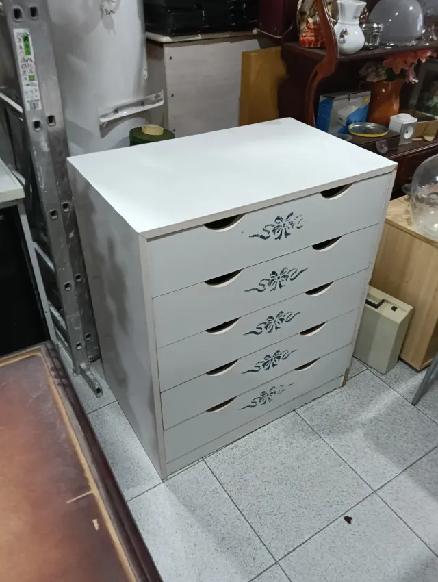 Cajoneras de madera blancas (2 unidades)