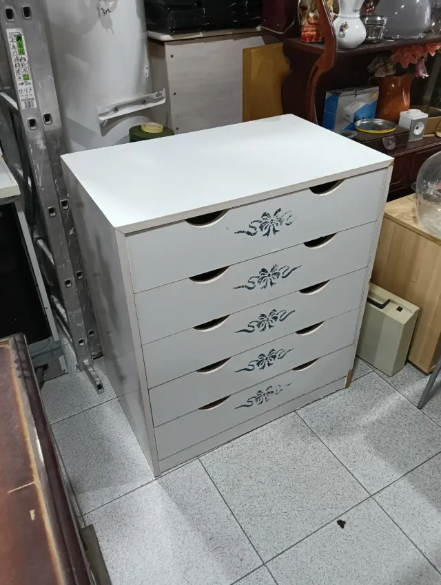 Cajoneras de madera blancas (2 unidades)