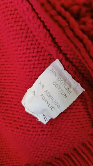 Chaqueta de punto roja Talla XS-S