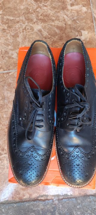 Zapatos Oxford Brogue Cuero Cotswold Hombre