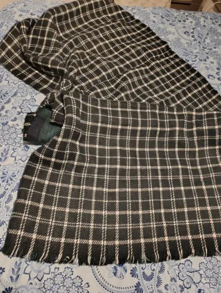 Bufanda reversible invierno cuadros