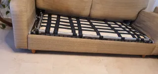 Sofá Cama Doble Beige