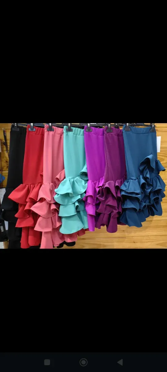 Faldas Flamencas Niñas y Adultas,