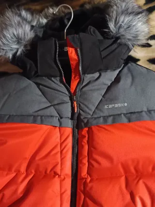 Anorak ICEPEAK gris y rojo