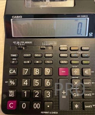 Calculadora impresora